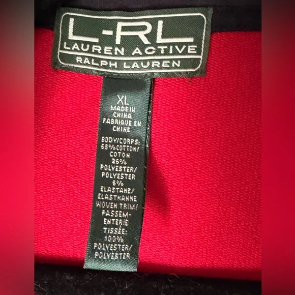 Ralph Lauren Active Red and Black Patch Jacket, NWT, Women’s XL - Picture 5 of 8